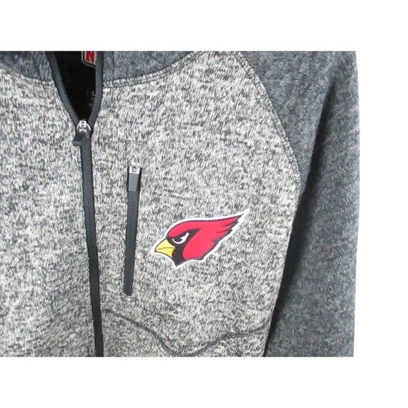 Cardinal NFL L/G Knit Zipper Jacket Gray - Picture 3 of 8
